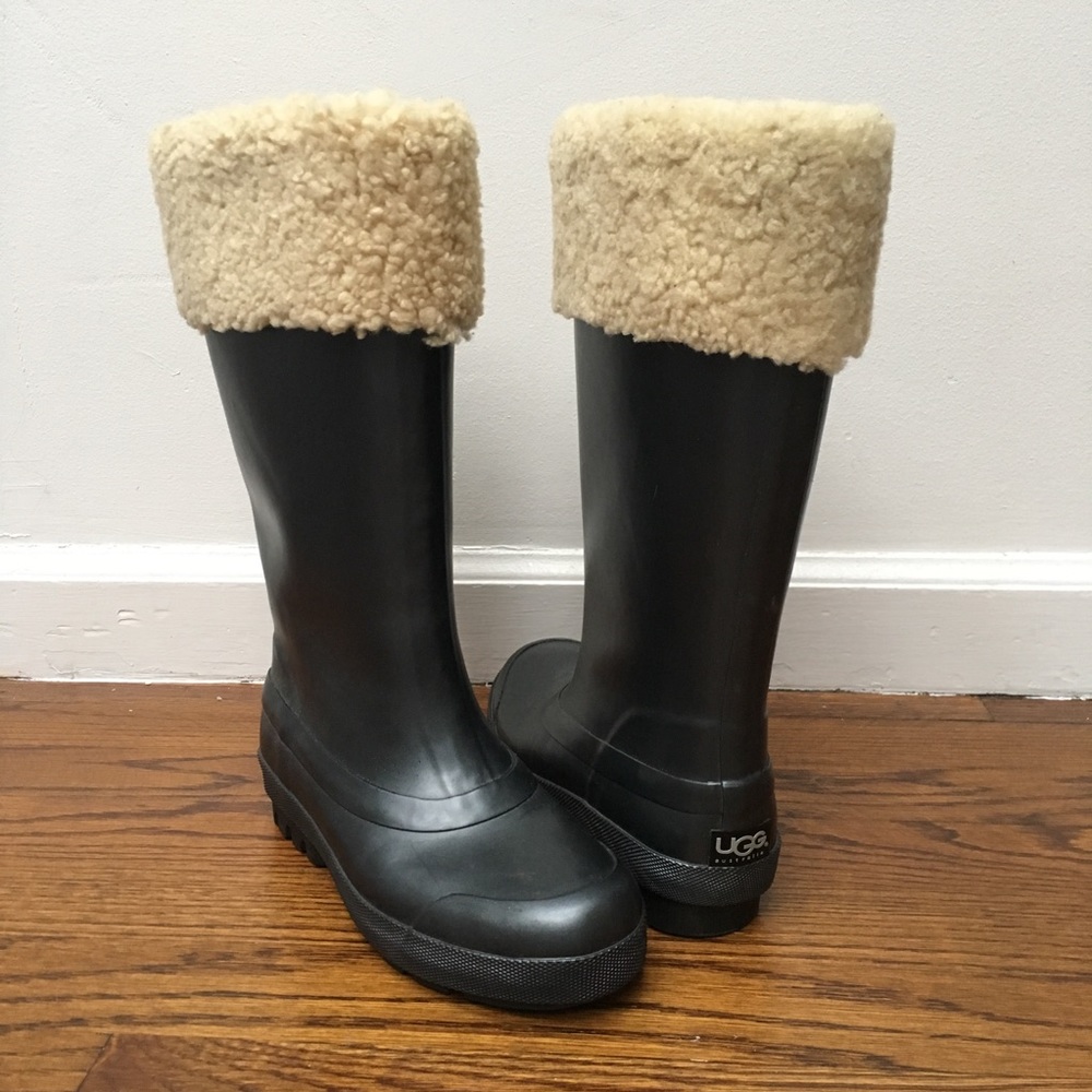 UGG Shearling Lined Rain Boots